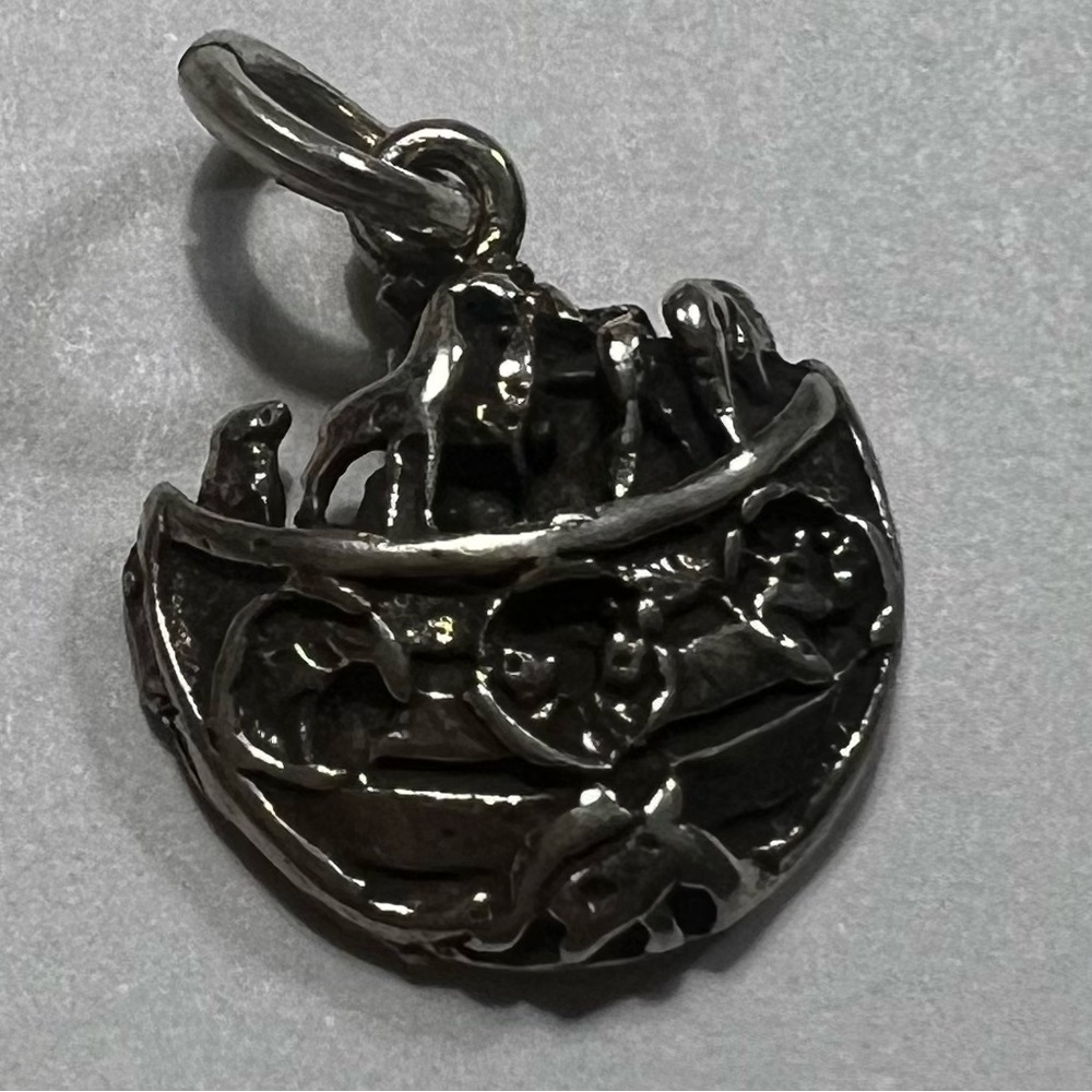 Noah Ark Sterling Charm